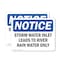 Signmission Storm Water Inlet Leads To River Rain Water Only, 24 in W x Rectangle, Vinyl Decal OS-2PACK-NS-D-1824-L-18497 - alternate 1